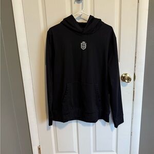 Men's Black Hoodie Sweater with Logo